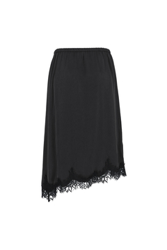 STATE OF MIND(ステートオブマインド) |satin lace skirt