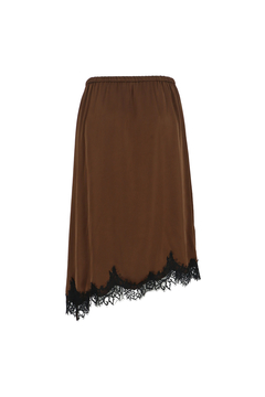 STATE OF MIND(ステートオブマインド) |satin lace skirt
