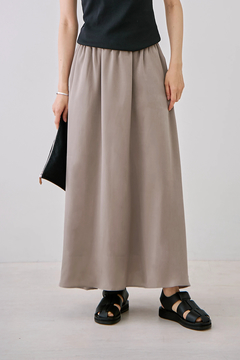 STATE OF MIND(ステートオブマインド) |soft satin skirt