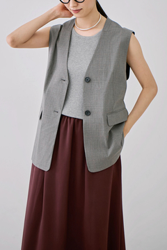 STATE OF MIND(ステートオブマインド) |deep v-neck gilet