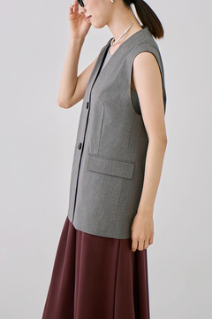 STATE OF MIND(ステートオブマインド) |deep v-neck gilet