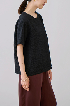 STATE OF MIND(ステートオブマインド) |boucle jacquard top