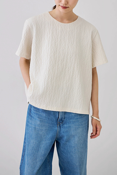 STATE OF MIND(ステートオブマインド) |boucle jacquard top