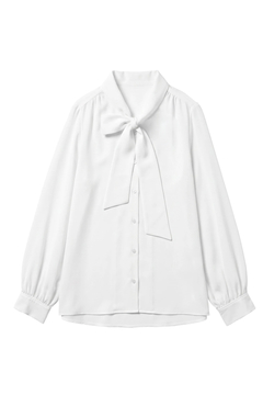 STATE OF MIND(ステートオブマインド) |drape tie blouse
