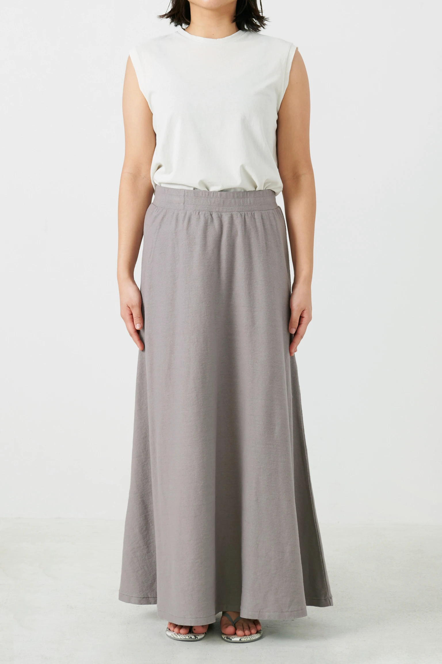 紫③ 【GREY CHORD/グレイコード】Maxi Skirt | giulianacividanes.com.br