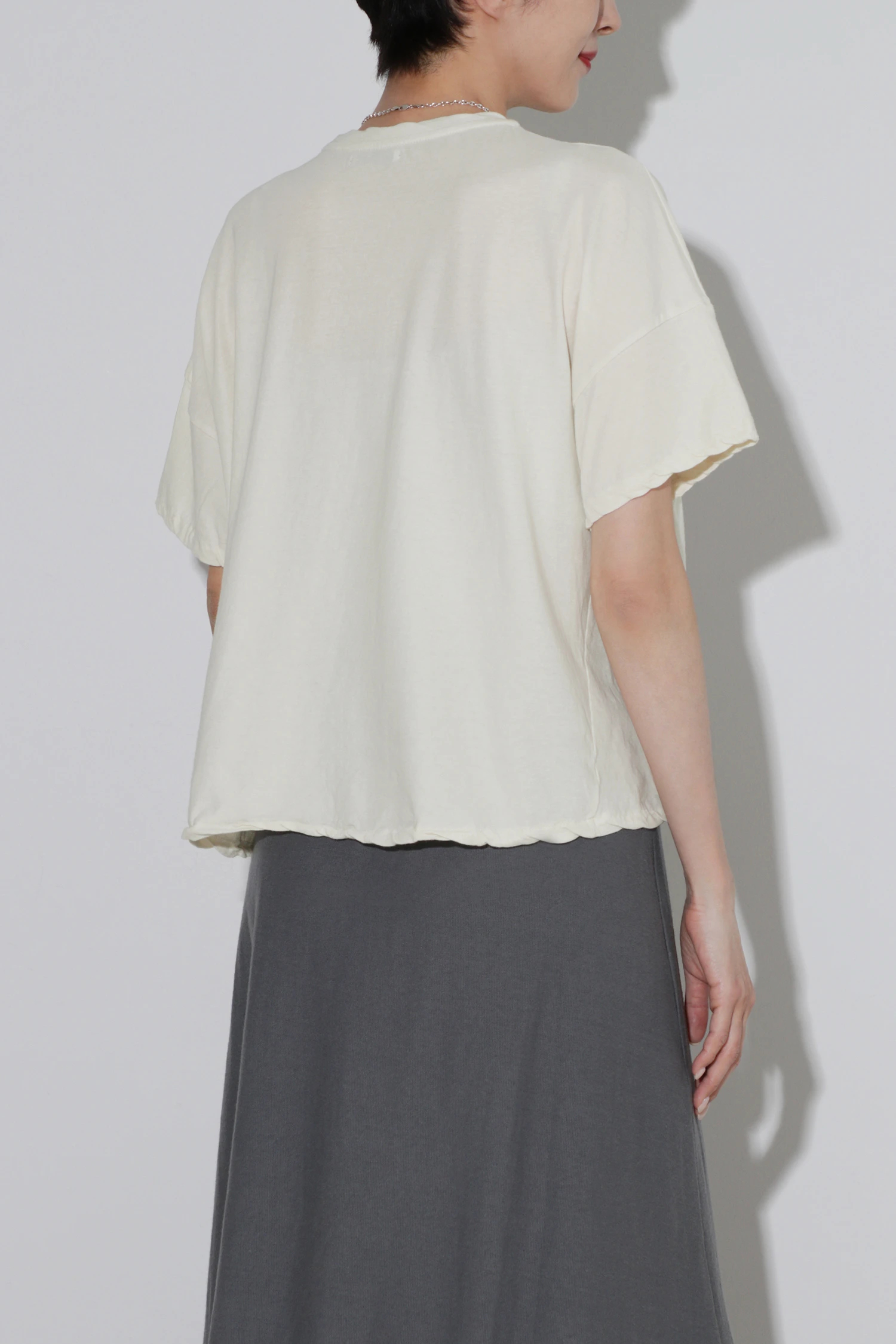 韓国 typeservice グレー ストライプ ピーコート SS－Msize】Super140sウールAラインPコート