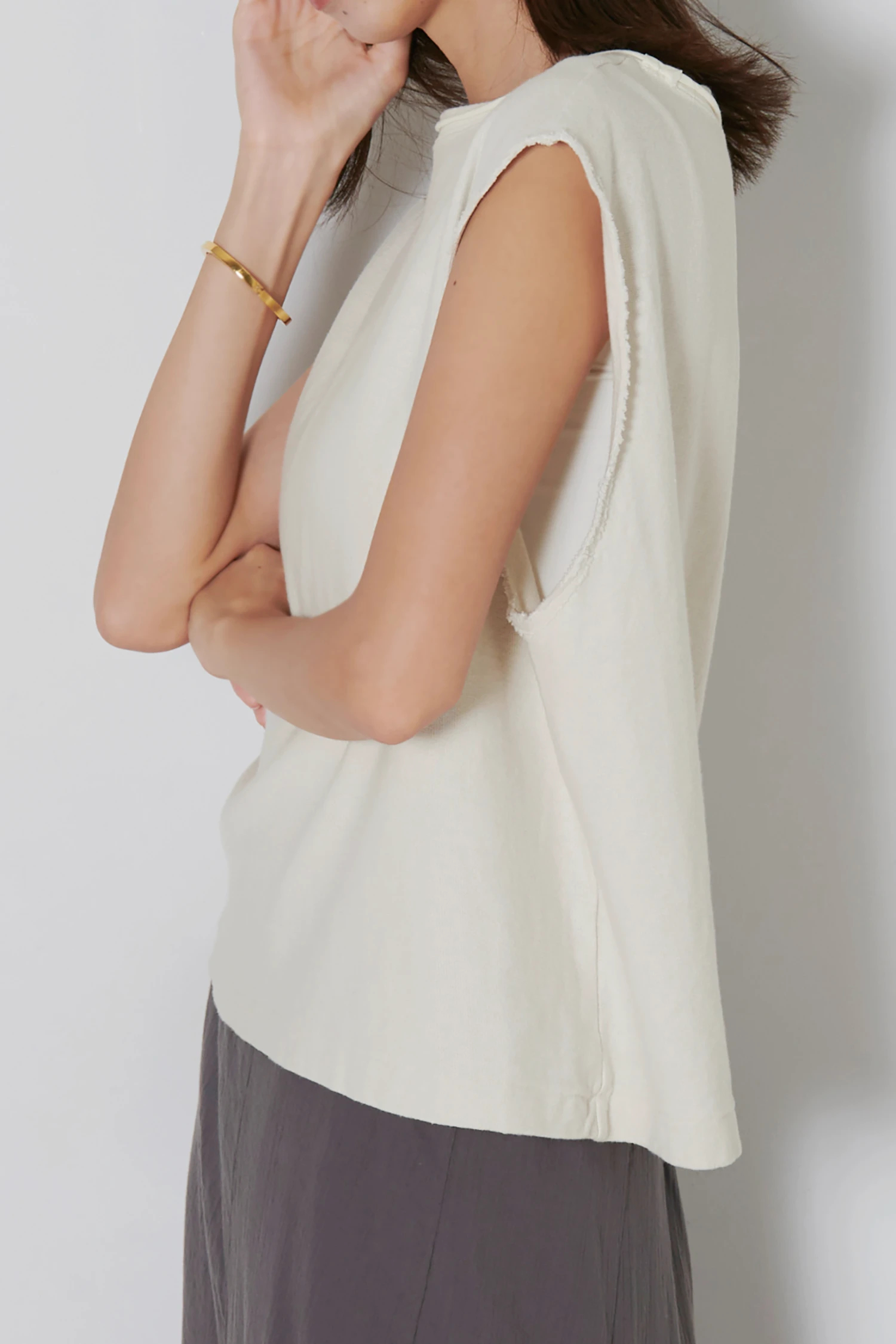 GREYCHORD/グレーコード】 French sleeve Tee（Tシャツ