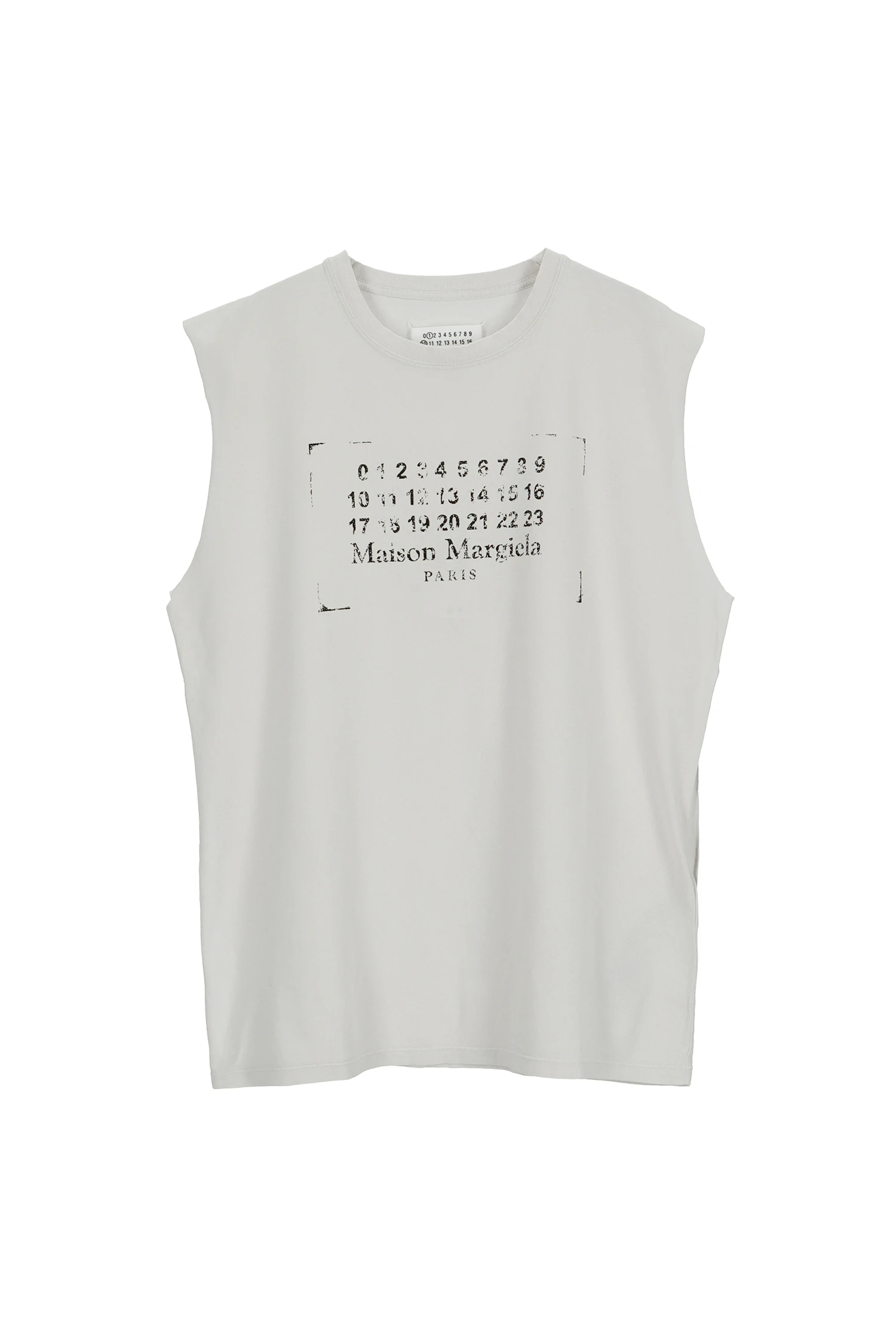 マルタンマルジェラ　タンクトップ　ノースリーブ　グレー ファーストライン マルタンマルジェラ タンクトップ ノースリーブ グレー