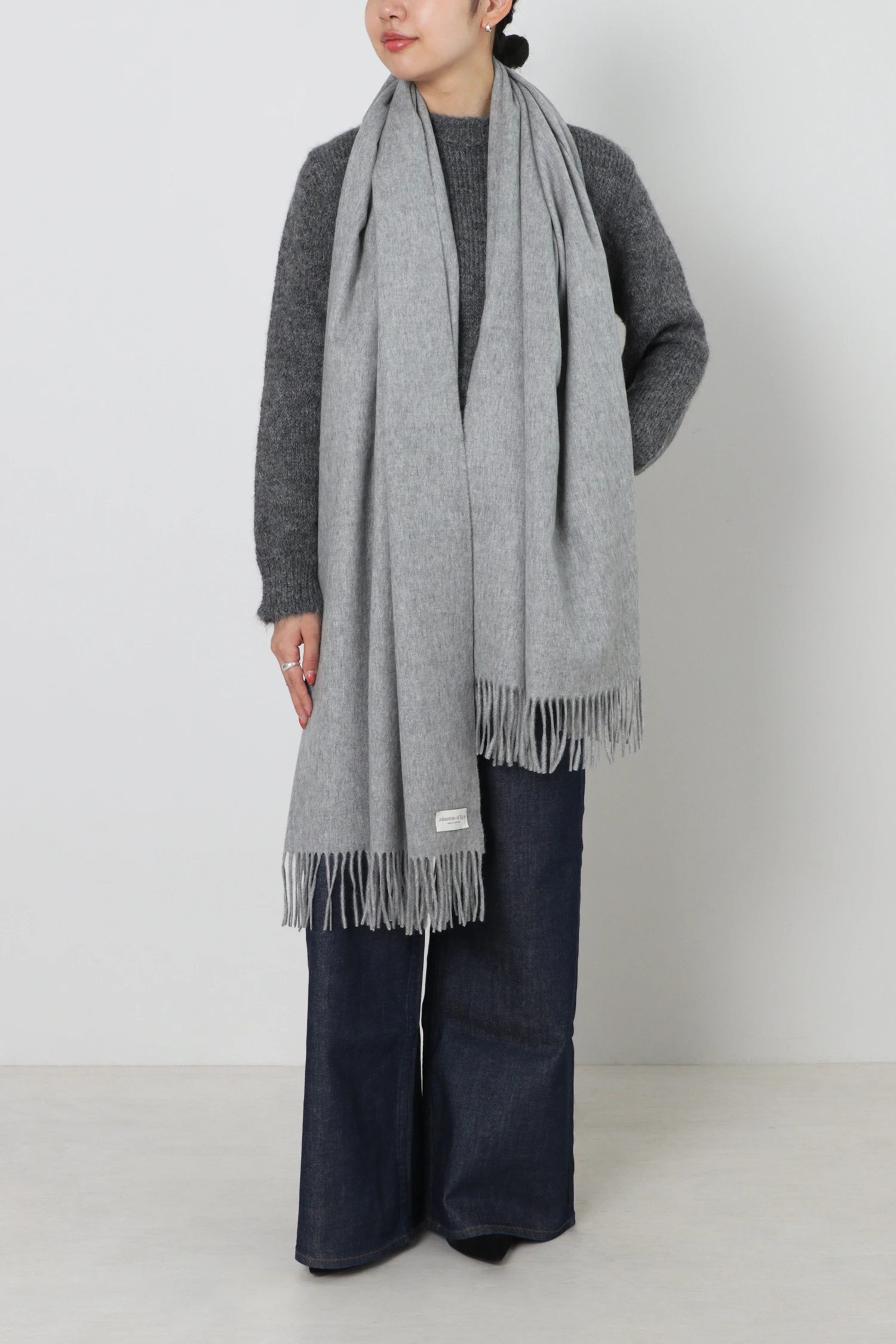 JOHNSTONS of Elgin cashmere100%綺麗な状態 Johnstons of Elgin カシミヤ タータンチェックマフラー