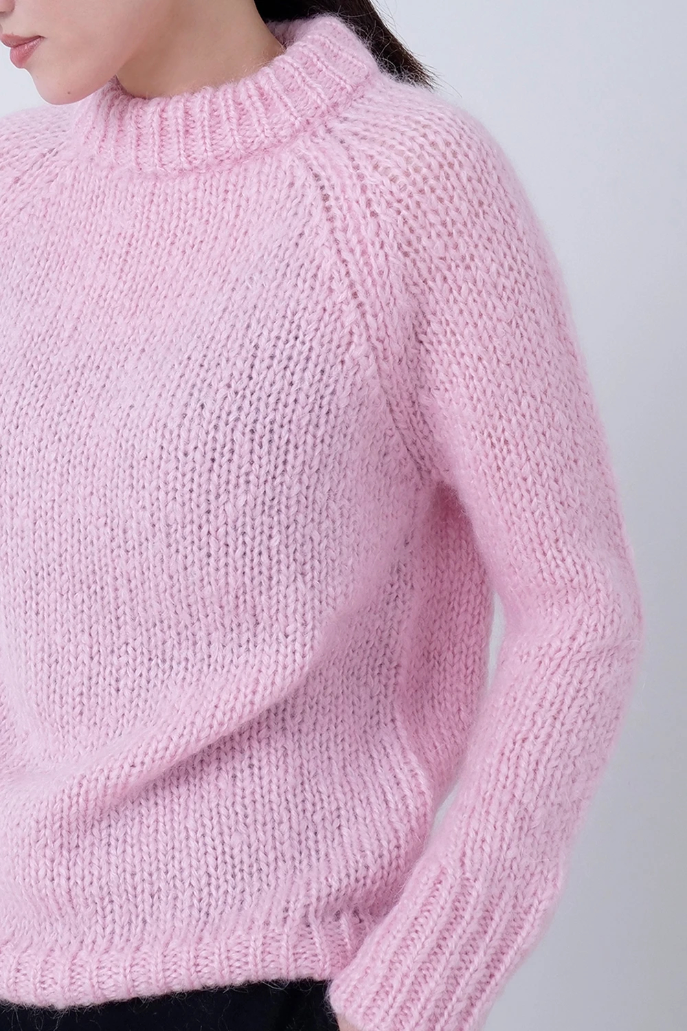 セシリーバンセン GENEVA JUMPER KNIT アランニット リボン-