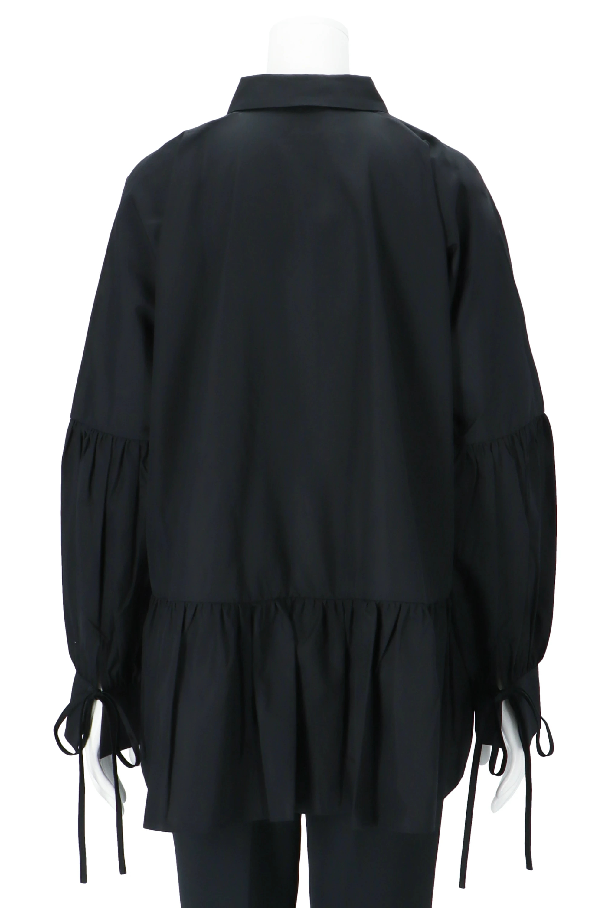 yori 2022 ヘムフリルワイドTEE 黒 - Tシャツ/カットソー(半袖/袖なし)