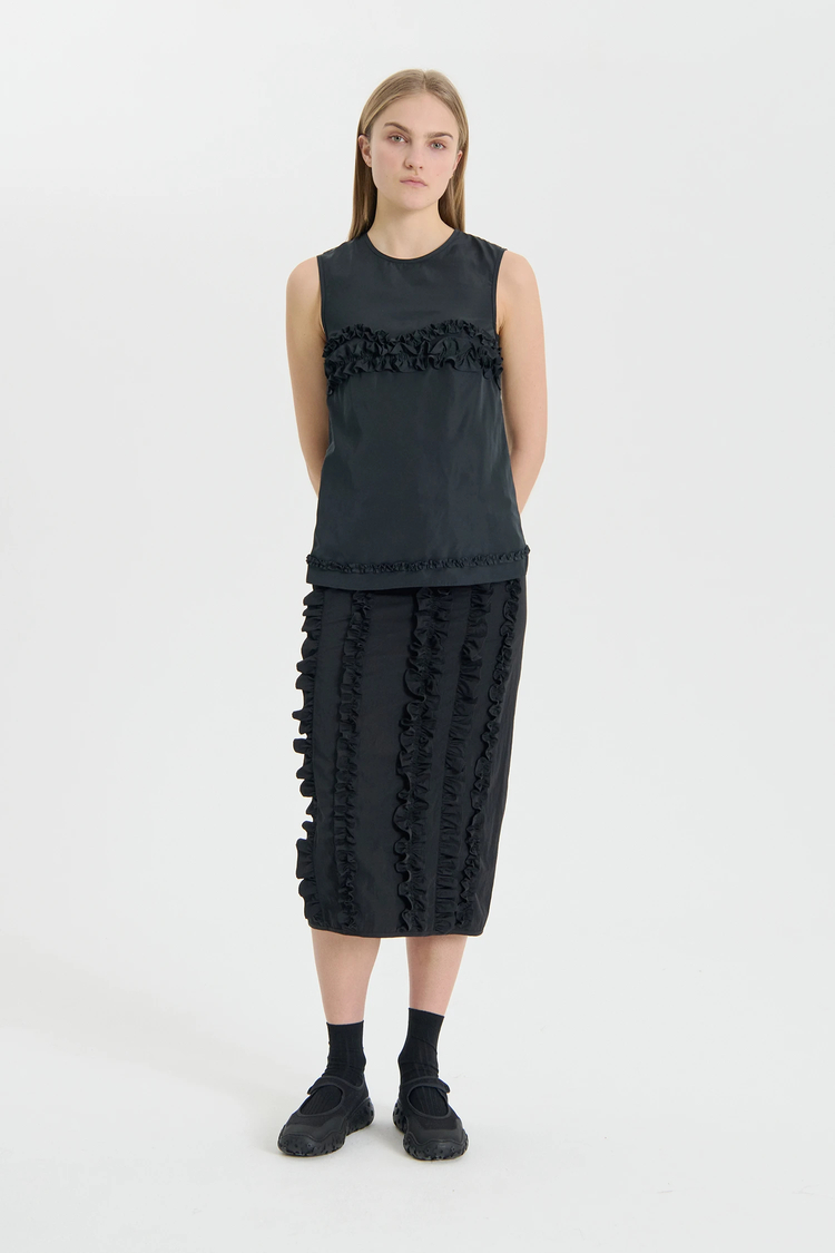 最終値下げ 2回着用 Cecilie bahnsen オーガンジーミニドレス 値下げ 2回着用 Cecilie bahnsen オーガンジーミニドレス（最終