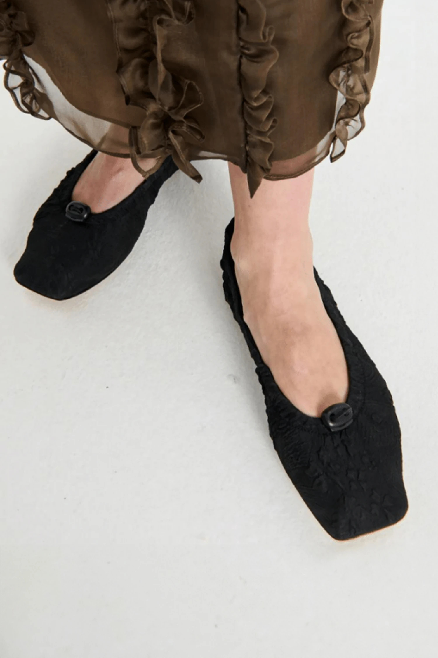 可憐にして大胆 CECILIE BAHNSEN Orbella Nylonフラットシューズ CECILIE BAHNSEN（セシリー・バンセン）｜ORBELLA BALLET