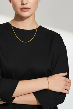 TOMWOOD(トムウッド) |Cable Bracelet Gold