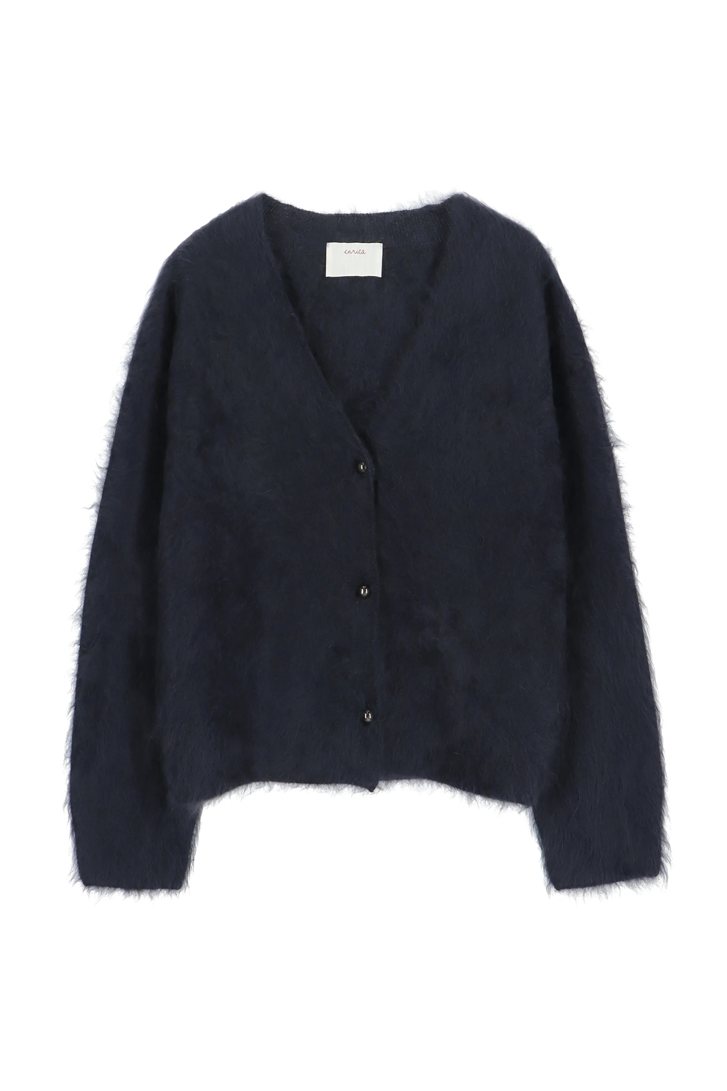 美品　enrica　カシミヤ100%　カシミヤシャギーカーディガン　変形 enrica | カシミヤシャギーカーディガン KNIT240 – H+HELIOTROPE