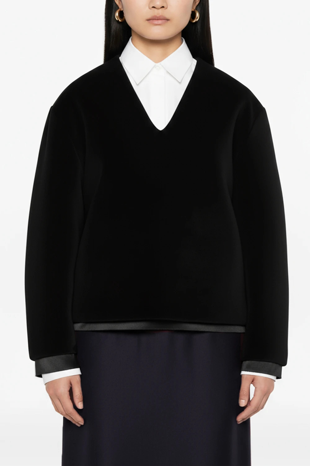 JIL SANDER（ジル サンダー）｜V-NECK TOP LSアイテムの詳細