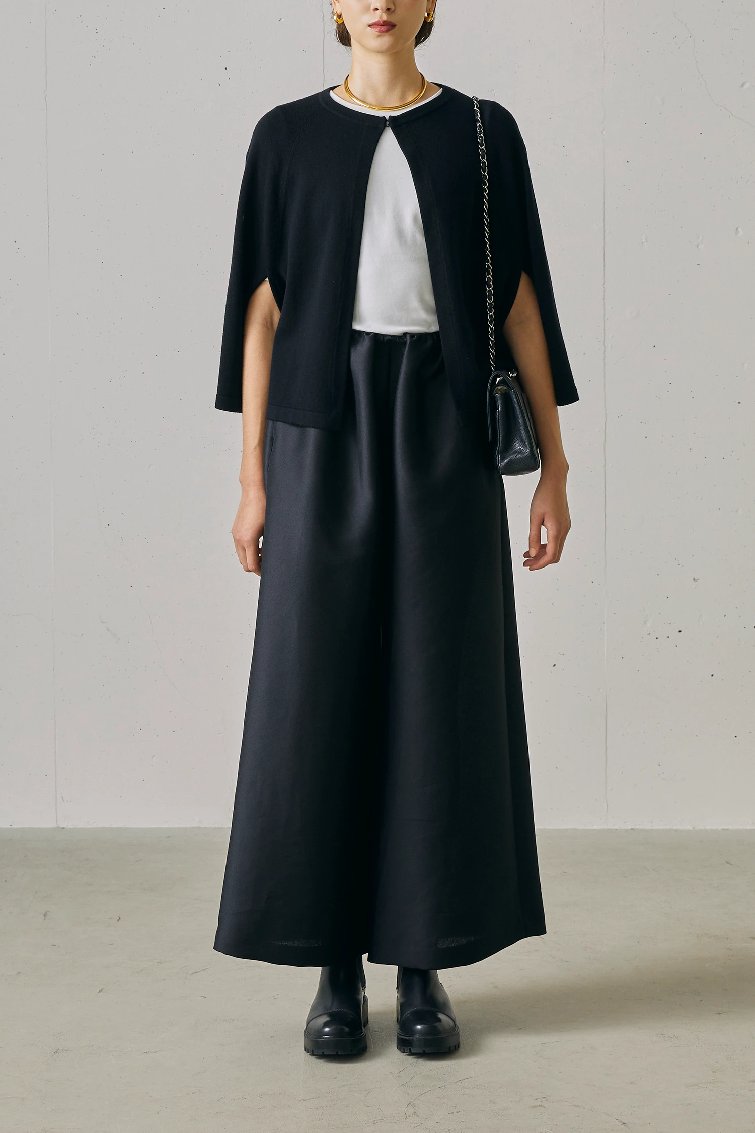 j。（ジェイドット）｜オクタダブルクロス・ギャザーパンツアイテムの