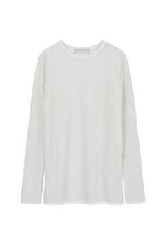 IRONING(アイロニング) |flower lace long slv