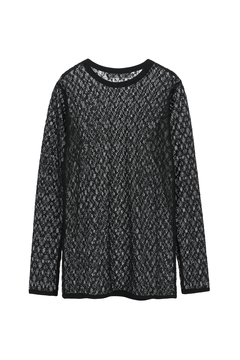 IRONING(アイロニング) |flower lace long slv