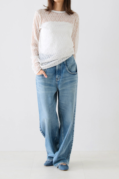 IRONING(アイロニング) |flower lace long slv