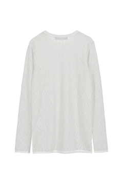 IRONING(アイロニング) |flower lace long slv