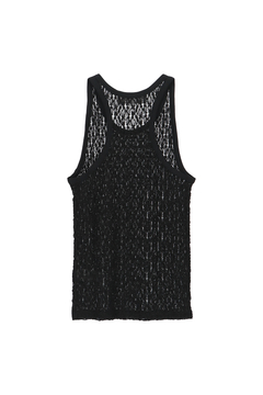 IRONING(アイロニング) |floral shirred lace tank