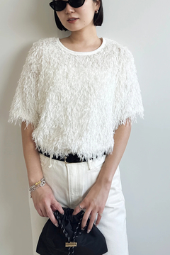 IRONING(アイロニング) |feather tulle S/S tee