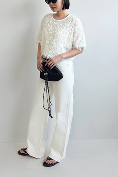 IRONING(アイロニング) |feather tulle S/S tee
